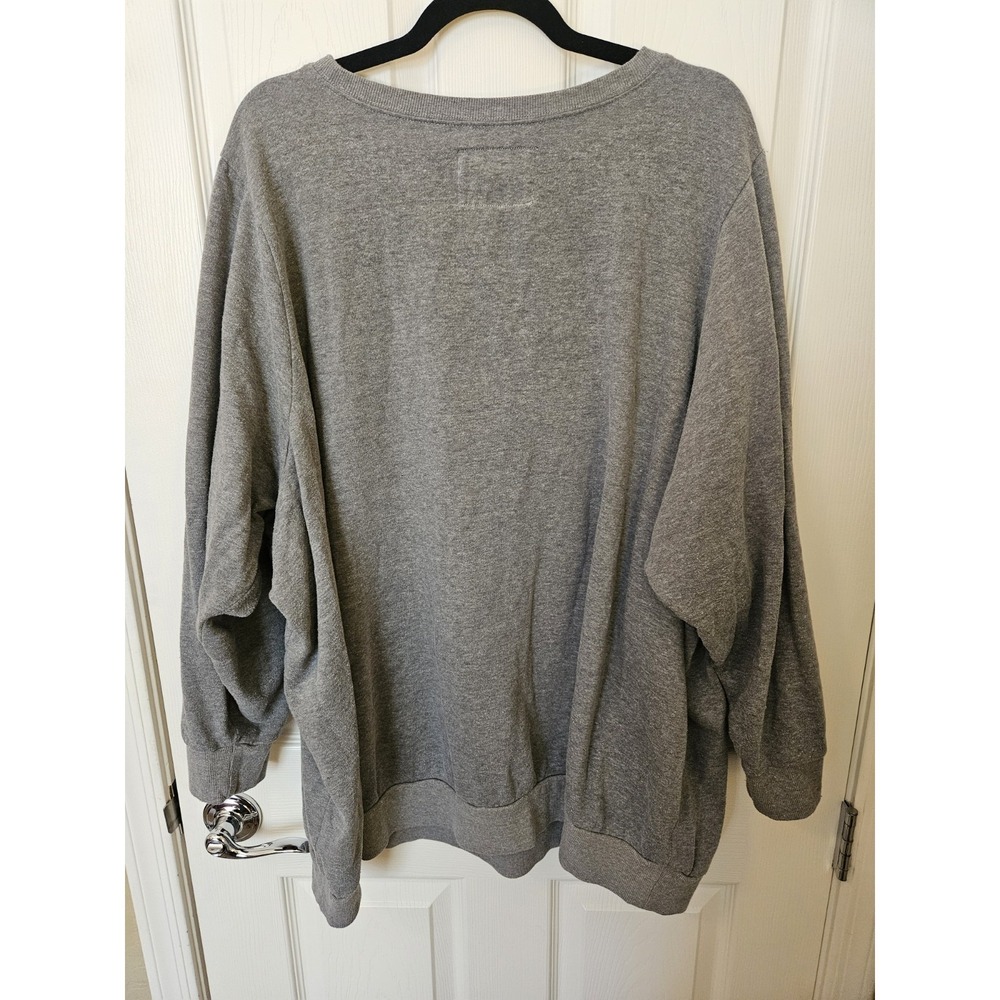 Torrid JAWS Gray Fleece LS Pullover Sweatshirt With Graphic Print, Plus 6X - Picture 2 of 3